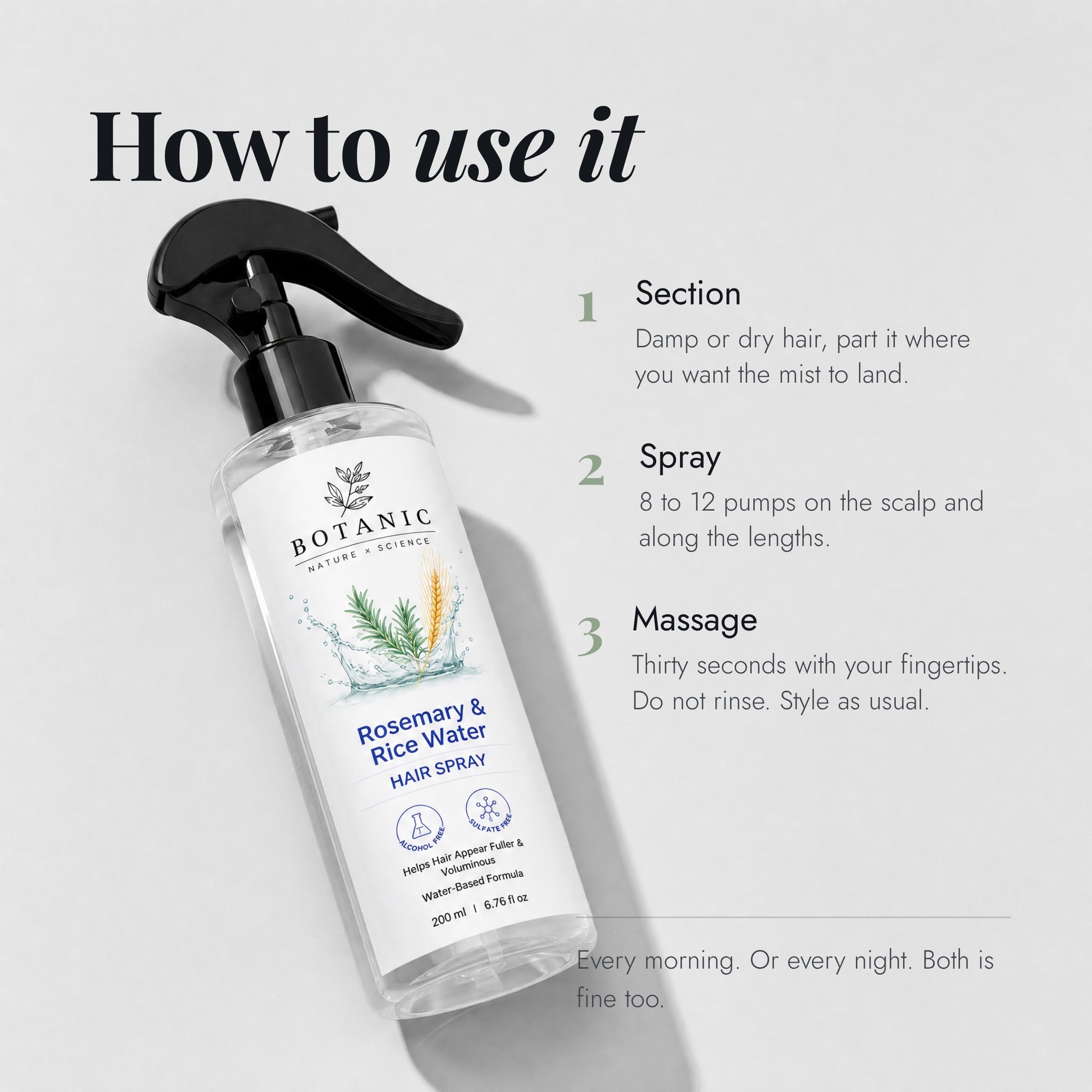 Rosemary & Rice Water Hair Spray — 7
